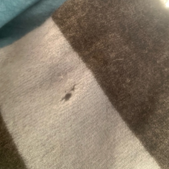 Blue and grey striped wool sweater! - Picture 8 of 11